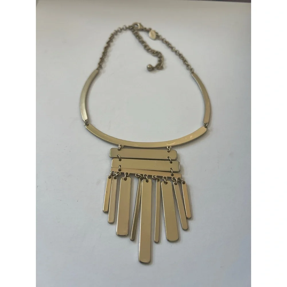 Chico's Gold Geometric Necklace